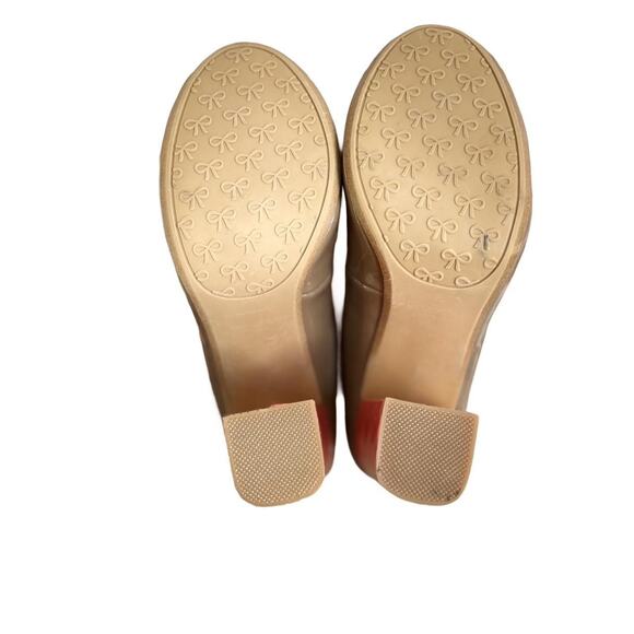 y2k Vtg. RAMPAGE COLORBLOCK PATENT MARY JANE CHUNKY PUMPS HEELS SIZE 8 1/2. - Picture 7 of 8